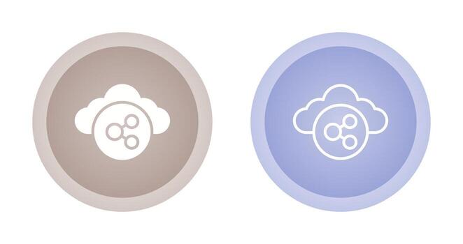 icono de vector de computación en la nube