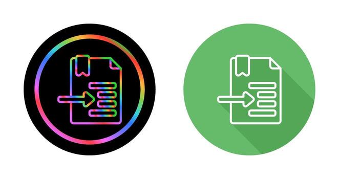 Indent Vector Icon