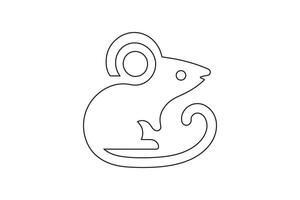 Rat icon art vector illustration