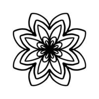 Vector abstract mandala pattern. Art on the wall. Coloring book Lace pattern The tattoo. Design for a wallpaper Paint shirt and tile Sticker Design, Decorative circle ornament in ethnic oriental style