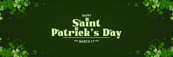 Elegant Saint Patrick's Day Background, for banner, flyer, poster, sales, etc vector