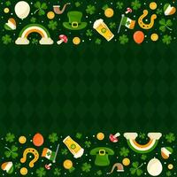 saint patrick day background for poster, banner, sales, flyer vector