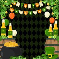 saint patrick day background for poster, banner, sales, flyer vector