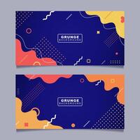 Memphis abstract banner design. Geometric memphis abstract background vector