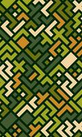 Geometric shapes abstract pattern background. Maze pattern wallpaper vector