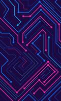Flat design electronic circuit board background vector