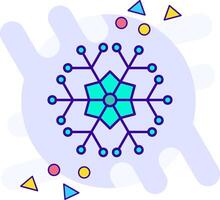 Snowflake freestyle Icon vector