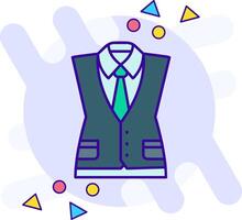 Waistcoat freestyle Icon vector