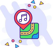 Concert freestyle Icon vector