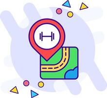 Gym freestyle Icon vector