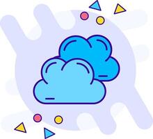 nublado estilo libre icono vector