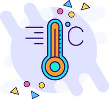 temperatura estilo libre icono vector