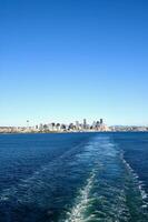 the port of Seattle, Washington on a clear day photo