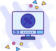 Percentage freestyle Icon vector