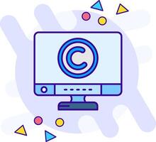 Copyright freestyle Icon vector