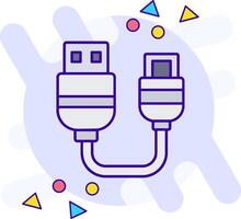 USB estilo libre icono vector
