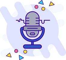 Microphone freestyle Icon vector
