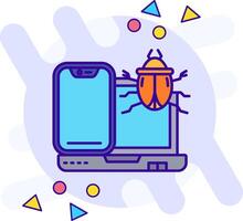 Bug freestyle Icon vector