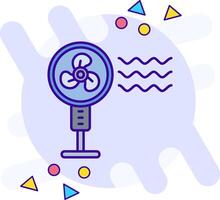 Pedestal fan freestyle Icon vector