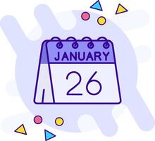 26th of January freestyle Icon vector