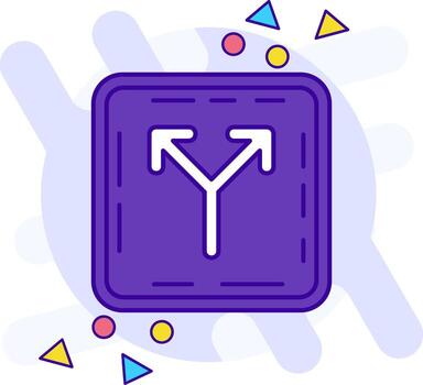 Split freestyle Icon vector