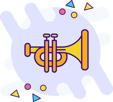 trompeta estilo libre icono vector