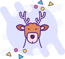 Deer freestyle Icon vector