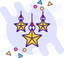 Christmas star freestyle Icon vector