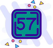Fifty Seven freestyle Icon vector
