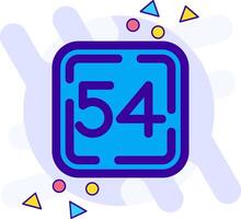 Fifty Four freestyle Icon vector