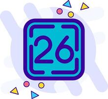 Twenty Six freestyle Icon vector