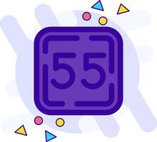 Fifty Five freestyle Icon vector