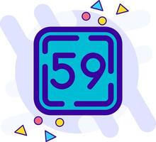 Fifty Nine freestyle Icon vector