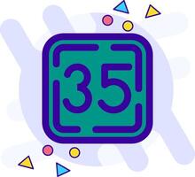 Thirty Five freestyle Icon vector