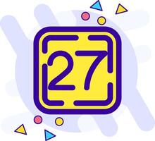 Twenty Seven freestyle Icon vector