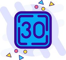 Thirty freestyle Icon vector