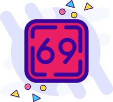 Sixty Nine freestyle Icon vector