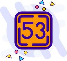 Fifty Three freestyle Icon vector