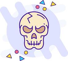 Skull freestyle Icon vector