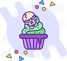 Cupcake freestyle Icon vector