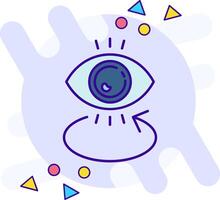 Eye freestyle Icon vector