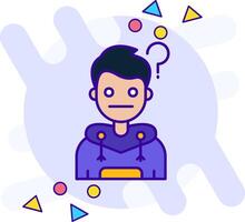 Thinking freestyle Icon vector