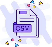 Csv freestyle Icon vector