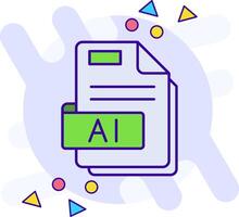 Ai freestyle Icon vector