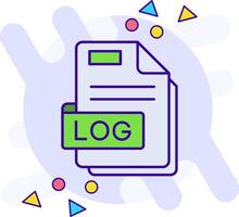 Log freestyle Icon vector
