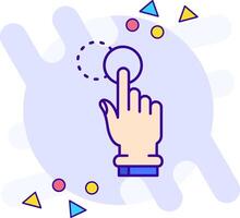 Tap and Move freestyle Icon vector