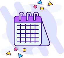 Calender freestyle Icon vector