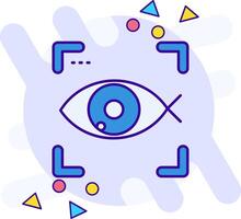 Fish eye freestyle Icon vector