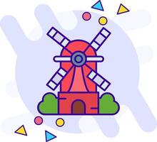 Windmill freestyle Icon vector