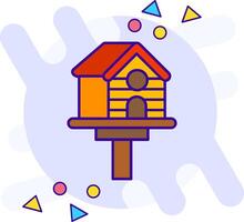 Bird house freestyle Icon vector